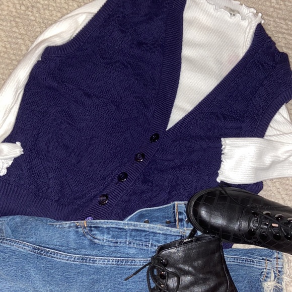 american weekend Jackets & Blazers - Vintage American Weekend sweater vest